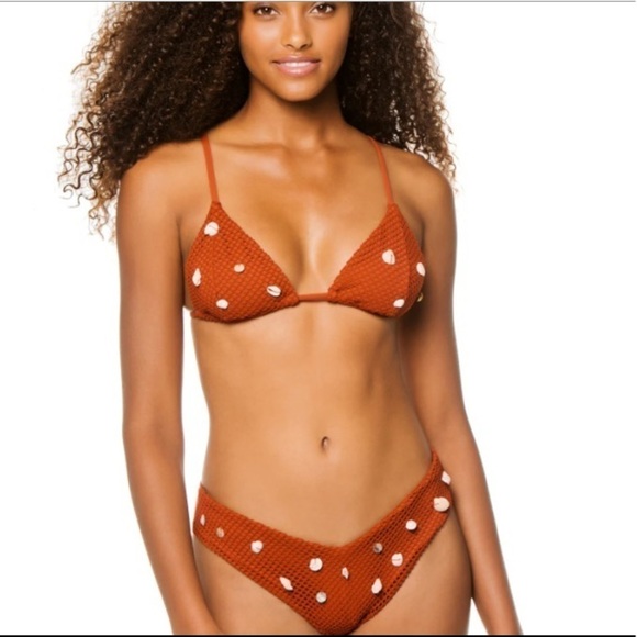 WeWoreWhat Cooper Shell Detail Bikini Top - Picture 1 of 12